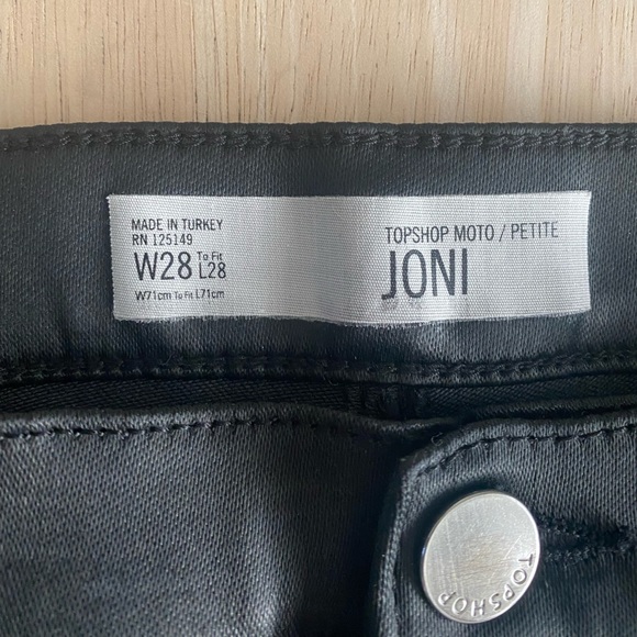 Pants & Jumpsuits Joni Jean In Black Coated Denim